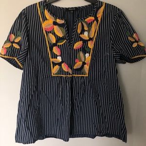Madewell Embroidered Blouse